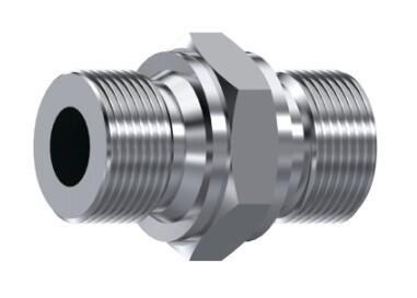 Adaptateur mâle BSP fond plat inox 316L