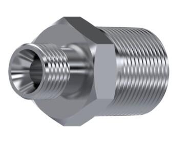 Réduction mâle BSP 60° - mâle BSPT inox 316L