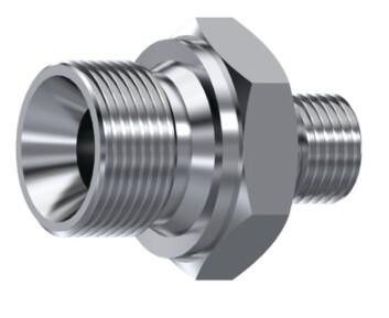 Réduction mâle-mâle BSP cône 60° inox 316L