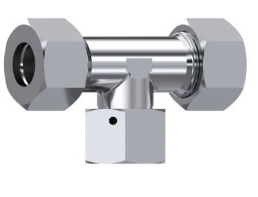 Té orientable métrique o-ring DIN 2353 inox 316L