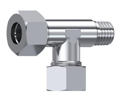 Té mâle gaz latéral DIN 2353 inox 316L