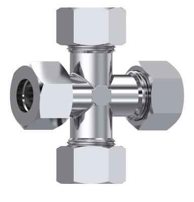 Raccord croix égale DIN 2353 inox 316L