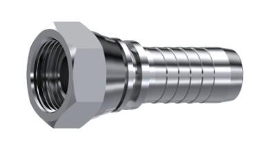 Raccord à sertir droit femelle tournant BSP cône 60° inox 316L