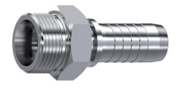 Embout mâle à sertir métrique cône 24° DIN 2353 inox 316L
