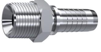 Embout mâle à sertir BSPT conique inox 316L