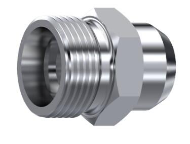 Mamelon hexagonal métrique à souder inox 316L nu