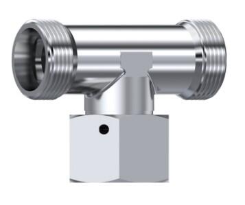 Té orientable métrique o-ring DIN 2353 nu (DHFSLBTB)