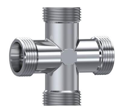 Raccord croix égale DIN 2353 inox 316L nu (DHFUCB)