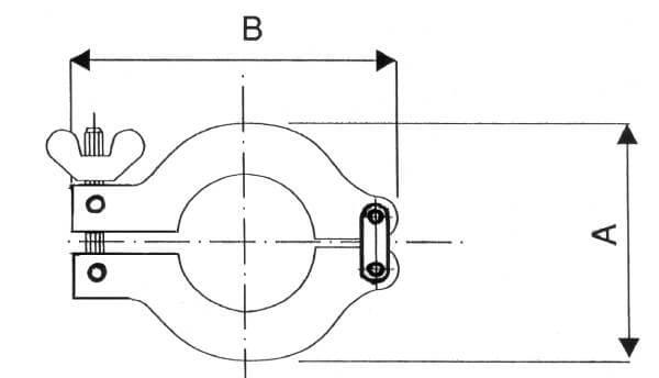 Schéma collier de serrage joint élastomère