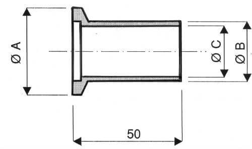 Schéma embout lisse long