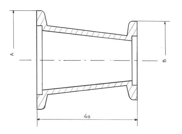 Schéma réduction concentrique