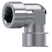 Coude 90° femelle-femelle gaz BSP inox 316L