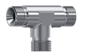 Té mâle BSP cône 60° inox 316L