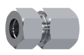 Union simple femelle gaz DIN 2353 inox 316L