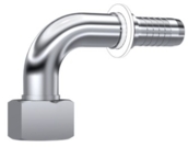 Raccord à sertir coudé 90° femelle — DIN 2353 inox 316L