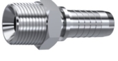 Embout mâle à sertir BSP conique (BSPT) inox 316L