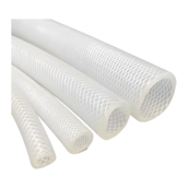 Tuyau silicone platine tressé