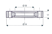 Séparateur ISO CF Trous Lisses