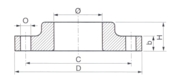 Bride Lap Joint PN 20 150 Lbs Inox
