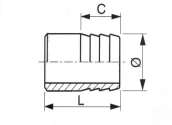 Adaptateur Lisse Cannelé Inox