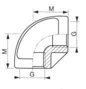 Coude Égal 90° Femelle Inox