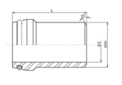 Collet cône métrique à souder inox 316L