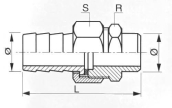 Union 3 pièces Cannelé à Souder Étanchéité Joint Plat