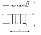 Ferrule Clamp Cannelée