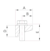 Griffe simple Fixation Murale ISO KF
