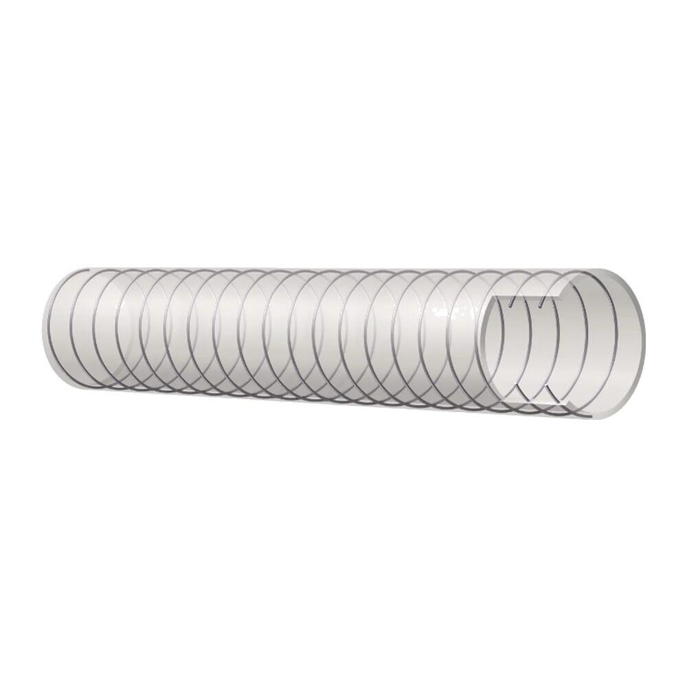 Tuyau PVC transparent à spirale acier alimentaire